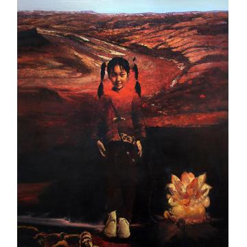 王海力国画人物黄河女儿字画之家