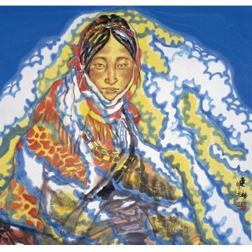 纪连彬国画人物国画作品字画之家