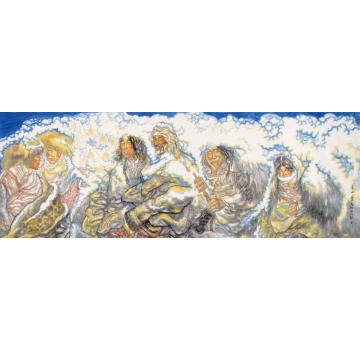纪连彬国画人物金山叠玉字画之家