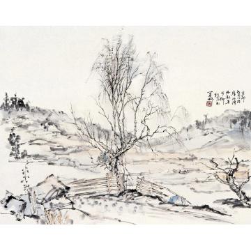 羊草国画山水写生之三字画之家
