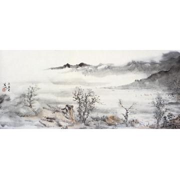 羊草国画山水晓行字画之家