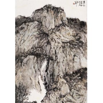 羊草国画山水青山一色字画之家