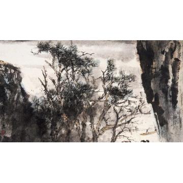 羊草国画山水春游字画之家