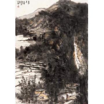 羊草国画山水春如墨字画之家