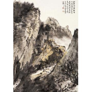 羊草国画山水初疑夜雨忽朝晴字画之家