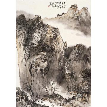 羊草国画山水2011年水墨作品001字画之家