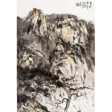 羊草国画山水2011年水墨作品005字画之家