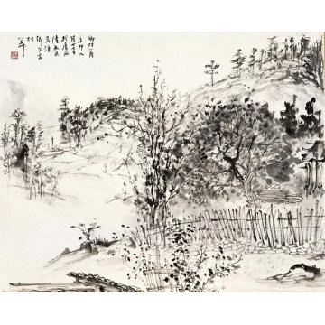 羊草国画山水2011年水墨作品字画之家