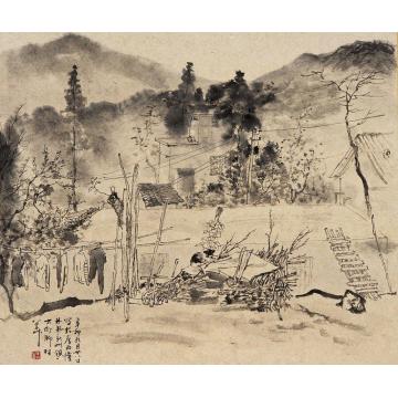 羊草国画山水2011年水墨作品字画之家