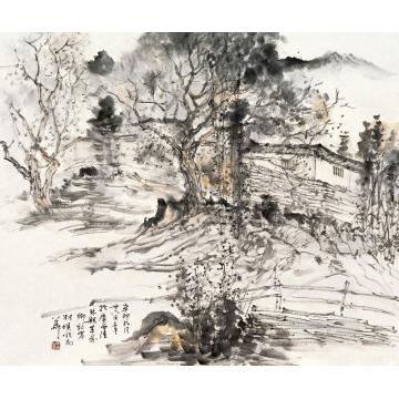 羊草国画山水2011年水墨作品字画之家