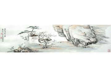 肖培金国画山水寒窗吟诗字画之家