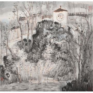 肖培金国画山水天寒色青苍字画之家