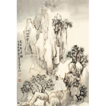 肖培金国画山水溪山论道图字画之家