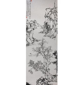 文蔚国画山水云多不记山深浅字画之家