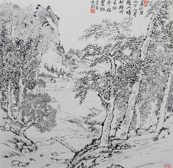国画家文蔚字画之家
