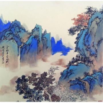林煜峰国画山水青绿山水字画之家