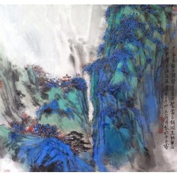 林煜峰国画山水青绿山水字画之家