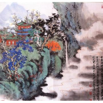 林煜峰国画山水青绿山水字画之家