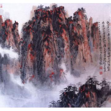 林煜峰国画山水水墨山水字画之家