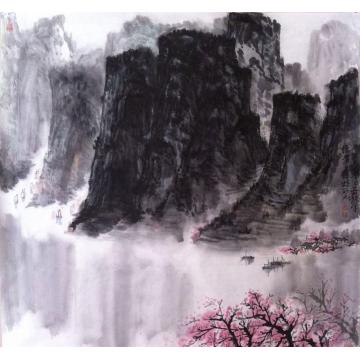 林煜峰国画山水水墨山水字画之家