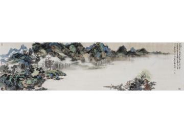 林煜峰国画山水木兰为舟字画之家