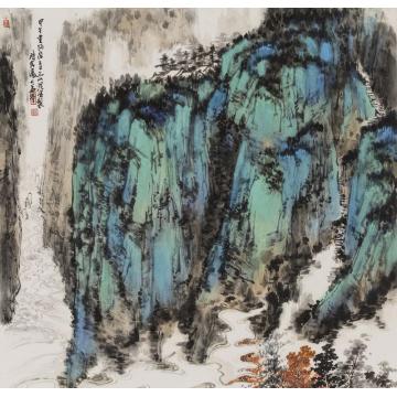 林煜峰国画山水天门中断字画之家