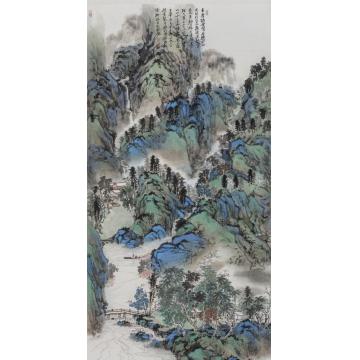 林煜峰国画山水湖山自在字画之家