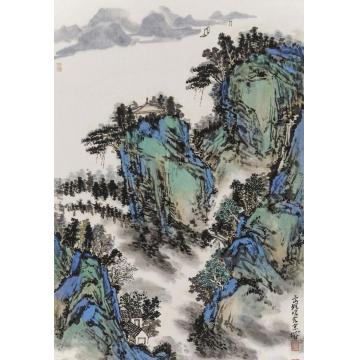 林煜峰国画山水临江飞帆字画之家