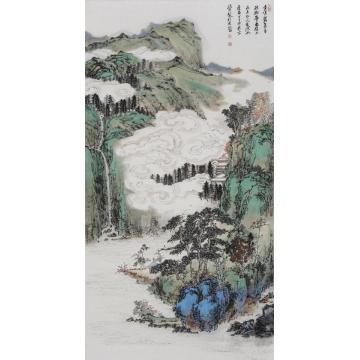 林煜峰国画山水云闲远峰字画之家