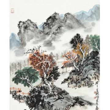 林煜峰国画山水白马精舍字画之家