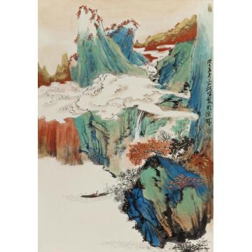 林煜峰国画山水青山白头字画之家