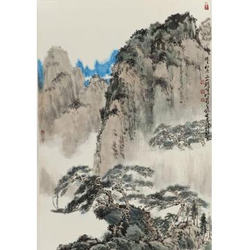 林煜峰国画山水轻舟出峡字画之家
