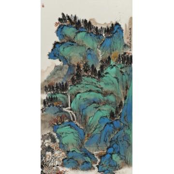林煜峰国画山水山林幽径字画之家