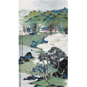 林煜峰国画山水悠游自足字画之家