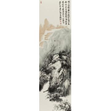 林煜峰国画山水晴川清濑字画之家