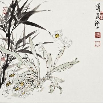 林煜峰国画山水仙子凌波字画之家