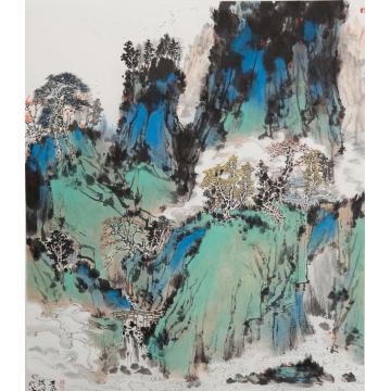 林煜峰国画山水幽壑清流字画之家