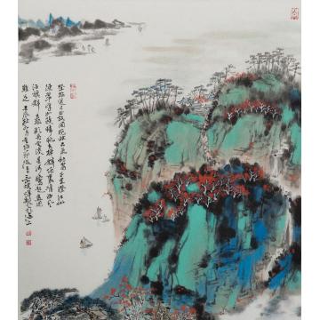 林煜峰国画山水故国晚秋字画之家