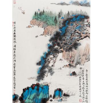 林煜峰国画山水震泽忆游字画之家