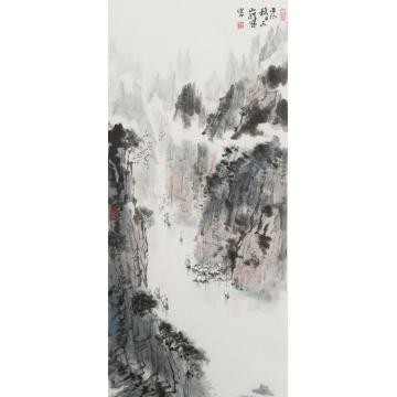林煜峰国画山水云横巫山字画之家