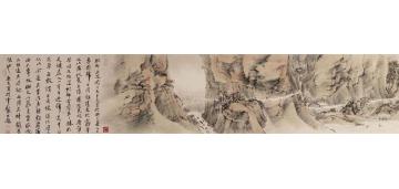 林煜峰国画山水桐村采芝字画之家