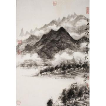 林煜峰国画山水云山雨意字画之家