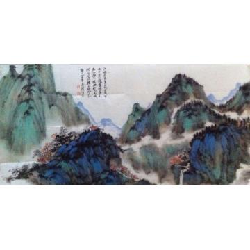 林煜峰国画山水青绿山水字画之家