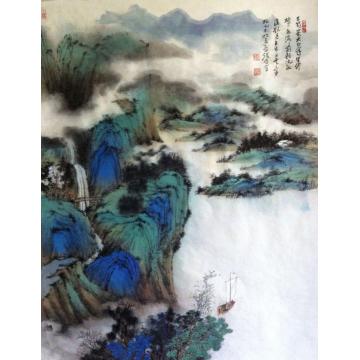 林煜峰国画山水青绿山水字画之家
