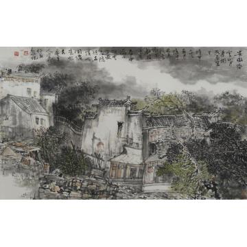 宋杰国画山水安徽齐云山写生字画之家