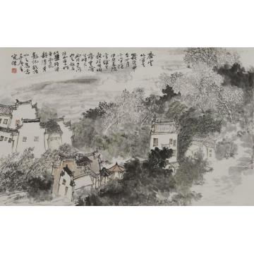 宋杰国画山水安徽齐云山写生字画之家