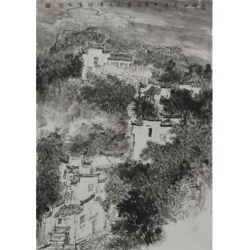 宋杰国画山水安徽齐云山写生字画之家
