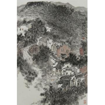 宋杰国画山水安徽齐云山写生字画之家