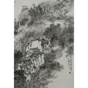 宋杰国画山水安徽齐云山写生字画之家