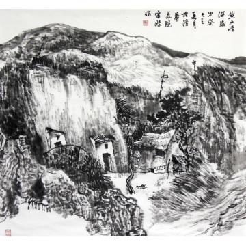宋杰国画山水黄土情深字画之家